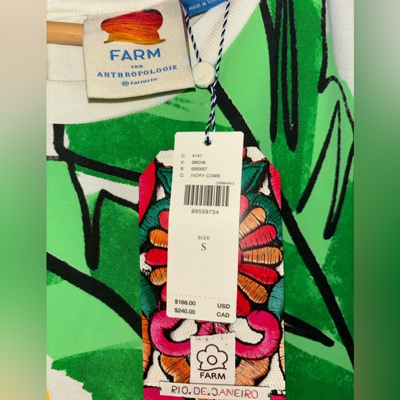 NWT retail $168 size S FARM RIO “I Heart Bananas” organic cotton Jumpsuit. - Picture 6 of 6